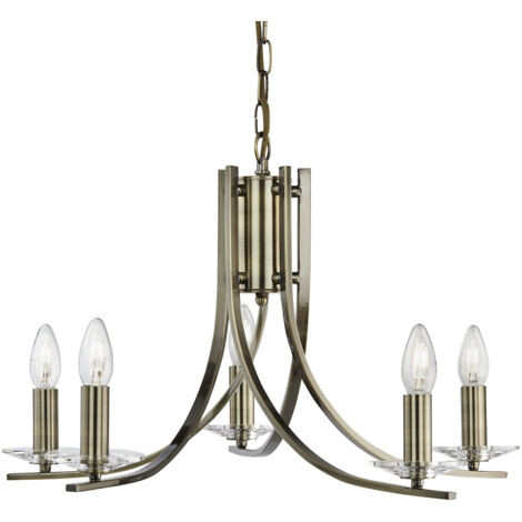 Lampada da soffitto in ottone Luce antica Design ciotole di vetro Dimmerabile Soggiorno
