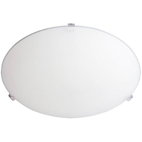 Lampada da soffitto in vetro 25 cm E27 1x60W vetro opalino rotondo Simple 1803 Rabalux