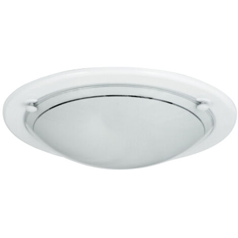 Lampada da soffitto in vetro 28,5 cm E27 1x60W bianco rotondo Ufo 5101 Rabalux