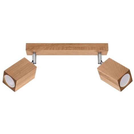 Lampada da soffitto Keke quercia 30x20x5cm Sollux