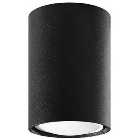 Lampada da soffitto Lagos nero 6x10x6cm Sollux