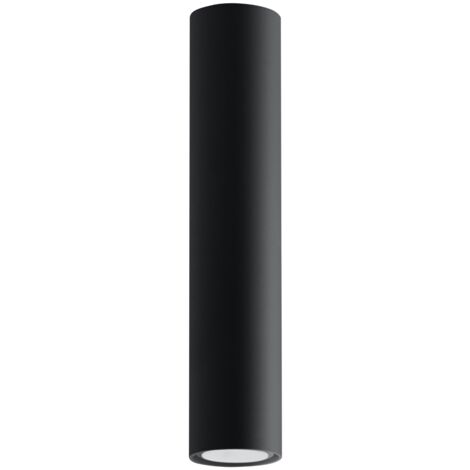 Lampada da soffitto Lagos nero 6x30x6cm Sollux