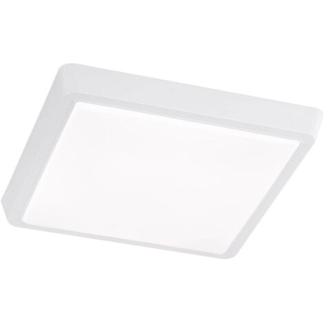 Lampada da soffitto Lampada da ingresso Lampada da cucina a LED bianca quadrata, metallo acrilico, 15W 1100lm 3000K, LxPxH 31x31x4,5 cm