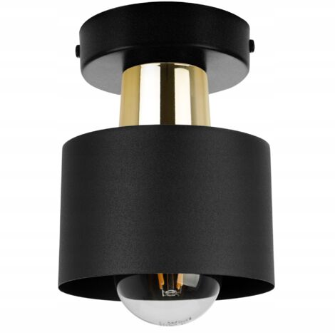 LAMPADA DA SOFFITTO, LAMPADA DA PARETE, PLAFONE, PARALUME, LED NERO