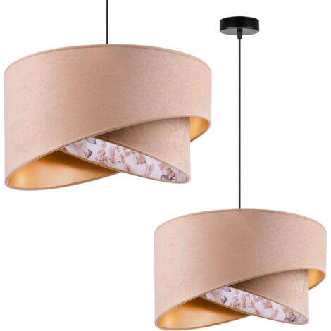 LAMPADA DA SOFFITTO LAMPADARIO PARALUME DORATO