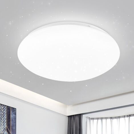 GBLY Lampada da soffitto LED, decoro a cielo stellato, plafoniera luce bianca 6500K Ø16.5CM , LED integrati 5W, lampadario per camera da letto o soggiorno a risparmio energetico, plastica