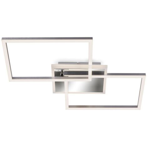 Lampada da soffitto LED Lampada da parete Dimmerabile Telecomando CCT 40W metallo argento Briloner