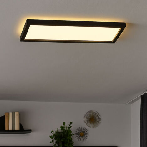 Lampada da soffitto LED Lampada da soffitto Effetto retroilluminazione 22 Watt Nero Briloner