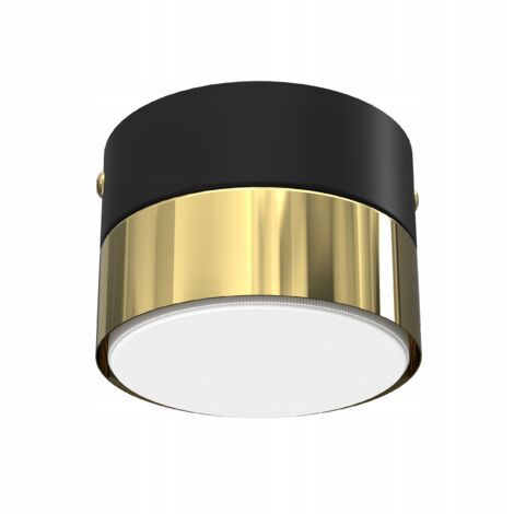 LAMPADA DA SOFFITTO LED LOFT GX53 NERO ORO LAMPADA POLACCO