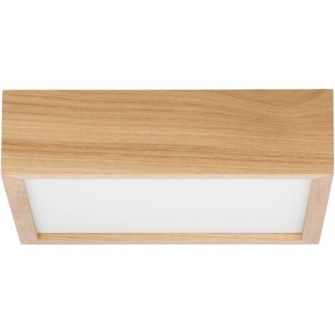 Lampada da soffitto LEJA quadrata 480mm ROVERE per soggiorno cucina bagno ELEGANTE