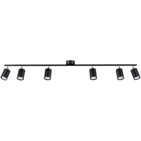 Lampada da soffitto Lemmi nero 135x20x24cm Sollux