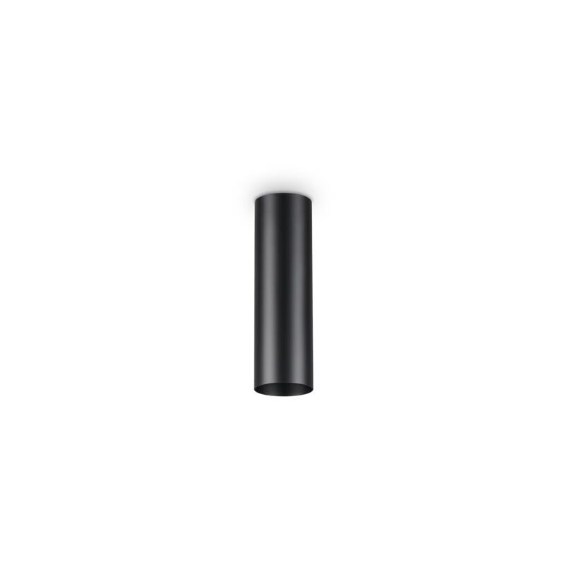 Plafoniera Moderna Look Metallo Nero 1 Luce 7W 3000K Luce Calda H20Cm