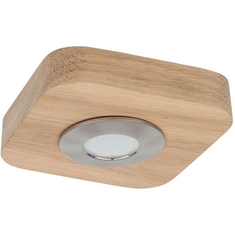 Lampada da soffitto moderna a led in legno e