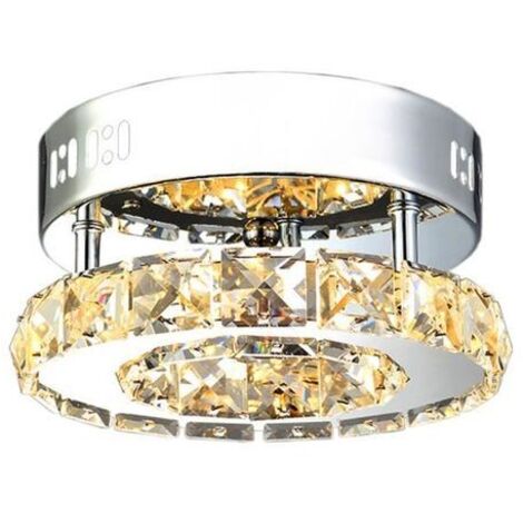 Lampada da Soffitto Moderno Plafoniera LED Rotonda Lampadario da Soffitto per Camera da Letto Soggiorno Corridoio (Luce Calda)