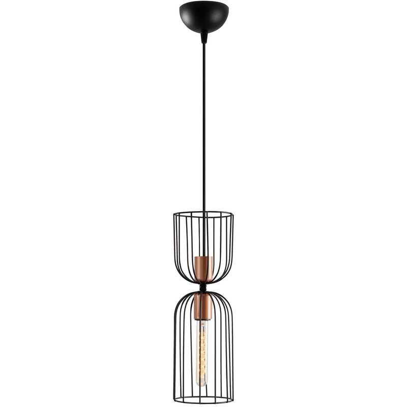 Lampada da soffitto - Nero, 14x14 x140