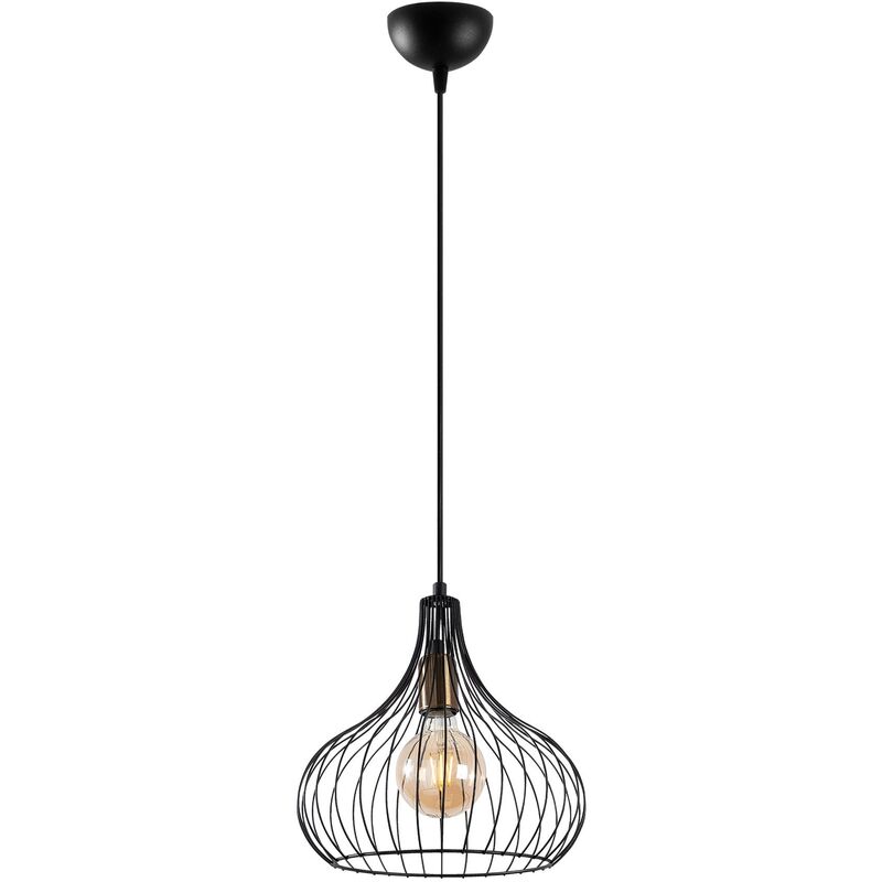 Lampada da soffitto - Nero, 22x22x120