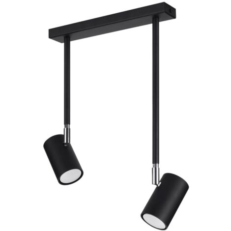 Lampada da soffitto Norano nero 30x43x10cm Sollux