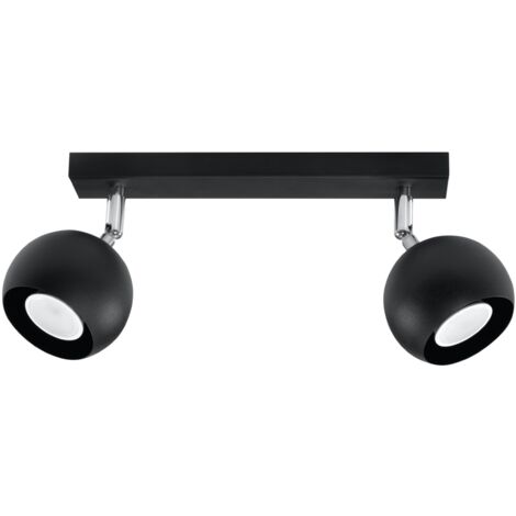 Lampada da soffitto Oculare nero 30x16x10cm Sollux