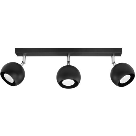 Lampada da soffitto Oculare nero 45x16x10cm Sollux