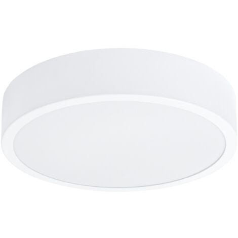 Lampada da soffitto Onyx bianco 30x6x30cm Sollux
