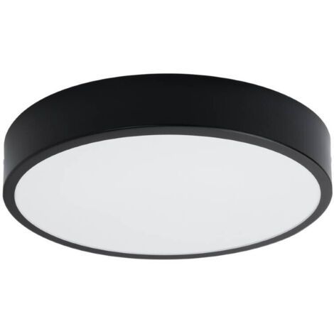 Lampada da soffitto Onyx nero 40x6x40cm Sollux