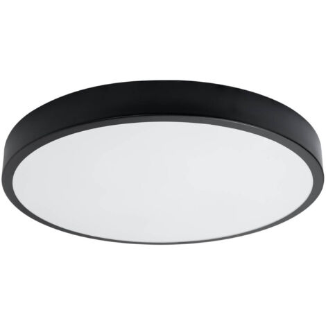 Lampada da soffitto Onyx nero 60x6x60cm Sollux