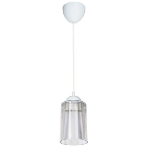 Lampada da soffitto Optical ASZ1025 con paralume in plastica trasparente H67xL10.5