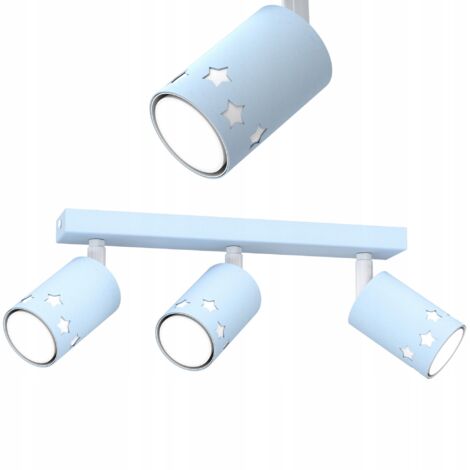 LAMPADA DA SOFFITTO PER BAMBINI A LED CON STELLE BLU