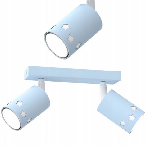 LAMPADA DA SOFFITTO PER BAMBINI A LED CON STELLE BLU