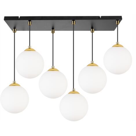 LAMPADA DA SOFFITTO, PLAFON, SFERA, CROMO DORATO, LED