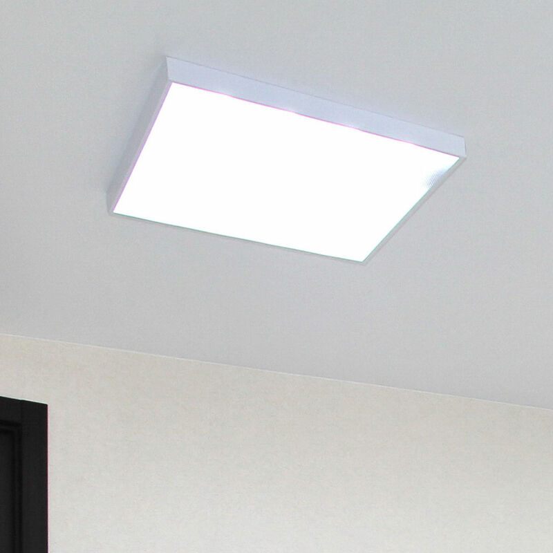 Image of Etc-shop - Lampada da soffitto plafoniera da ufficio pannello led da incasso quadrato, lampada a luce diurna pannello da soffitto a plafone bianco,
