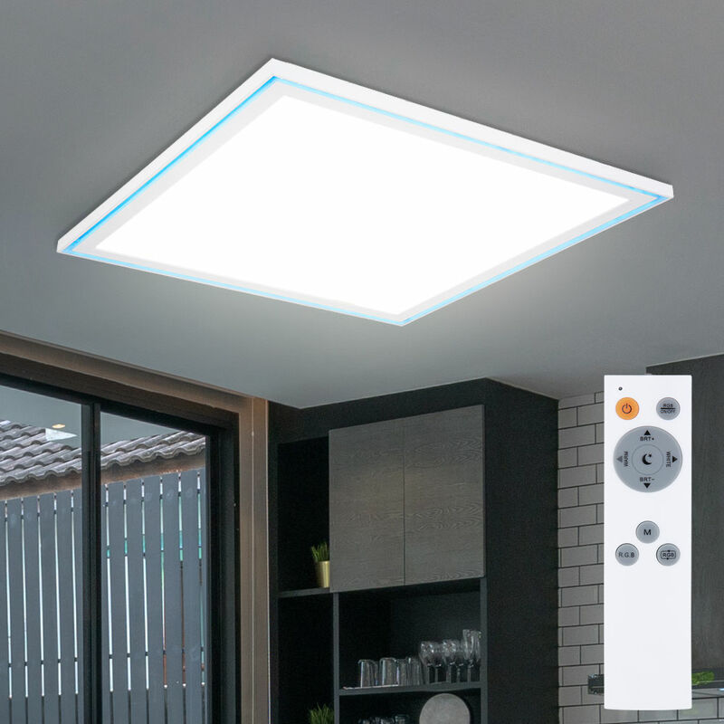Image of Etc-shop - Lampada da soffitto plafoniera pannello led lampada da sala da pranzo lampada da soggiorno, luce notturna cct, led 30W 2800Lm bianco