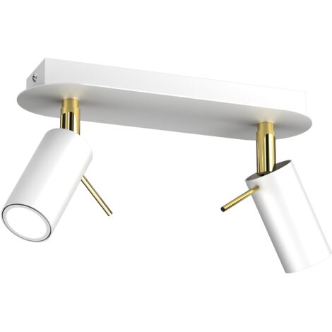Lampada da soffitto PRESTON ORO/BIANCO 2x mini GU10