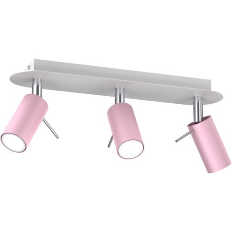 Lampada da soffitto PRESTON ROSA/BIANCO 3x mini GU10