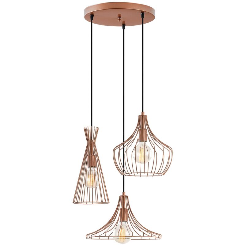 Lampada da soffitto - Rame, 55x55x113