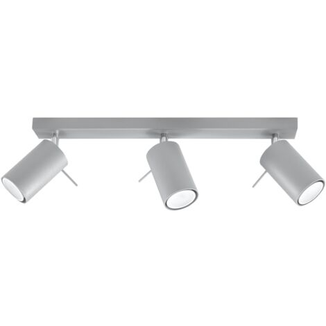Lampada da soffitto Ring grigio 45x16x6cm Sollux