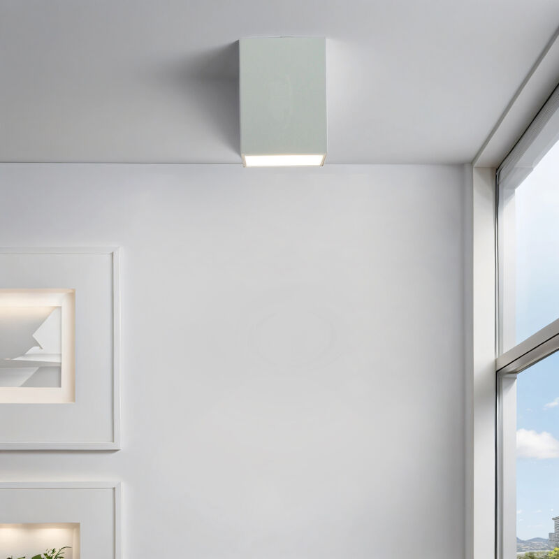 Image of Licht-erlebnisse - Lampada da soffitto Spot Bianco GU10 Metallo Moderna Lampada Spot da soffitto Soggiorno - Bianco