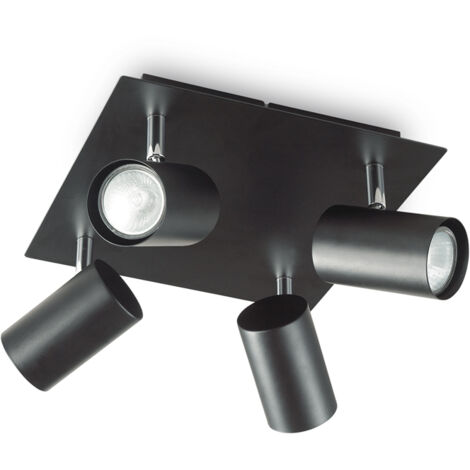 LAMPADA DA SOFFITTO SPOT PL4 NERO