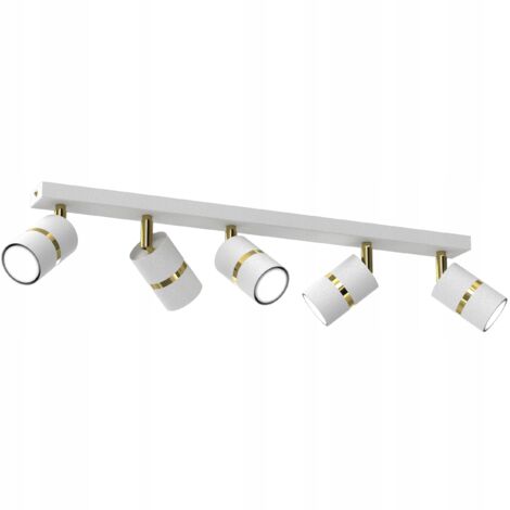 LAMPADA DA SOFFITTO SPOT TUBI METALLICI 5 X GU10