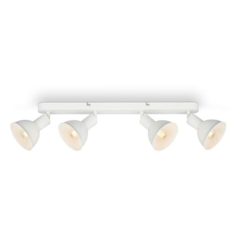 Lampada da soffitto Spot vintage orientabile e girevole 4xE14 25W bianco Briloner