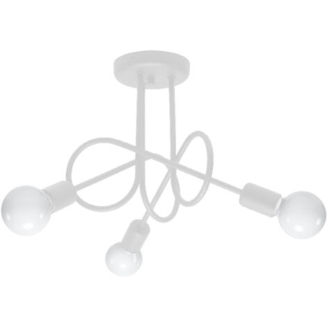 Lampada da soffitto Supeł bianco 45x35x45cm Sollux