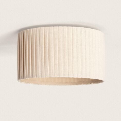 LEDKIA Lampada da Soffitto Tessuto Petrina Beige