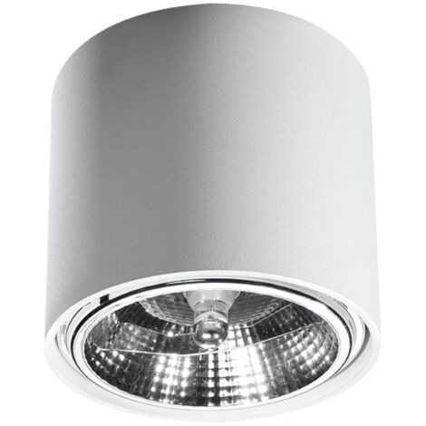Lampada da soffitto Tiube bianco 12x11x12cm Sollux