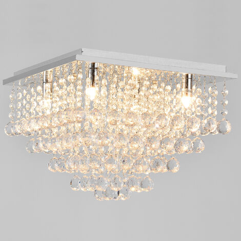 Lampada da Soffitto Veli Prisma a Forma di Prisma Plafoniera con Cristalli Artificiali lux.pro