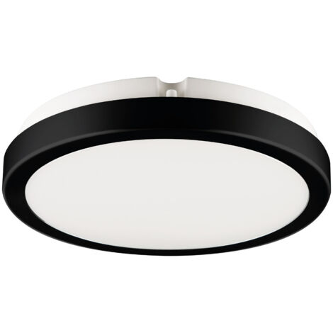 Lampada da soffitto Vera 18W 4000K Nero IP65