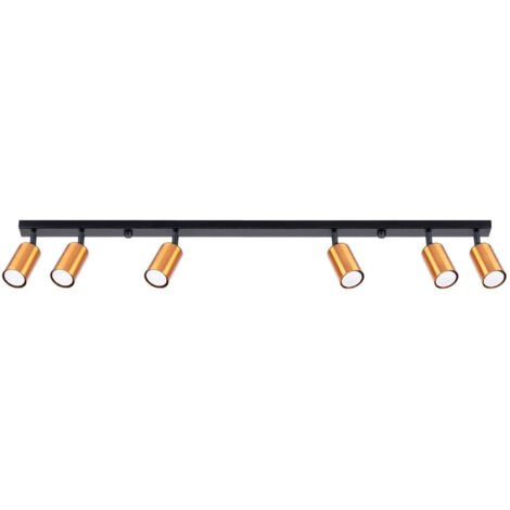 Lampada da soffitto Winx nero/rame 118x18.5x6cm Sollux