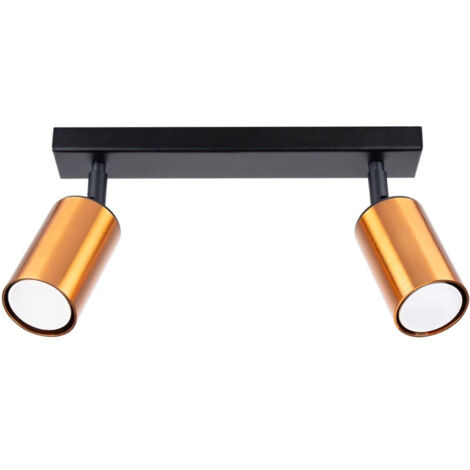 Lampada da soffitto Winx nero/rame 30x18.5x6cm Sollux