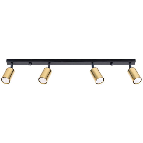 Lampada da soffitto Winx oro nero 82x18.5x6cm Sollux