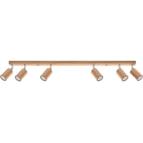 Lampada da soffitto Zeke quercia 120x20x5cm Sollux