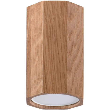 Lampada da soffitto Zeke quercia 6x10x6cm Sollux